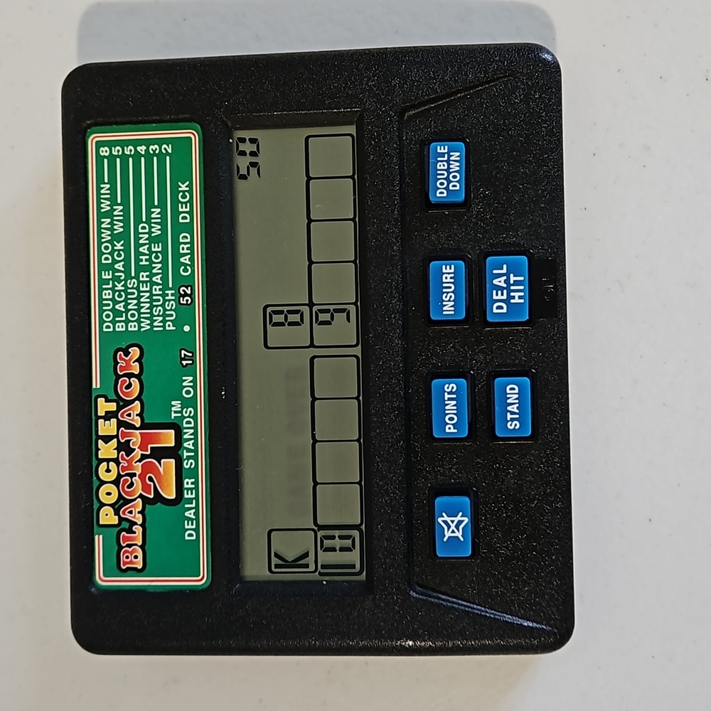 Pocket Blackjack electronic hand held game